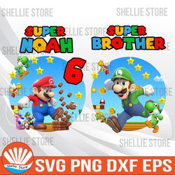 super noah 6 years old svg, mine craft svg, cricut, svg files, file for cricut, for silhouette, cut file, dxf, png, svg