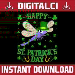 dragonfly lover leprechaun dragonfly st. patrick's day png sublimation designs