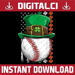 baseball st patricks day ball leprechaun hat catcher png sublimation designs