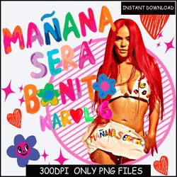 Karol g mana sera bonito bundle - Manana sera bonito png - manana sera bonito digital download - karol g album digit