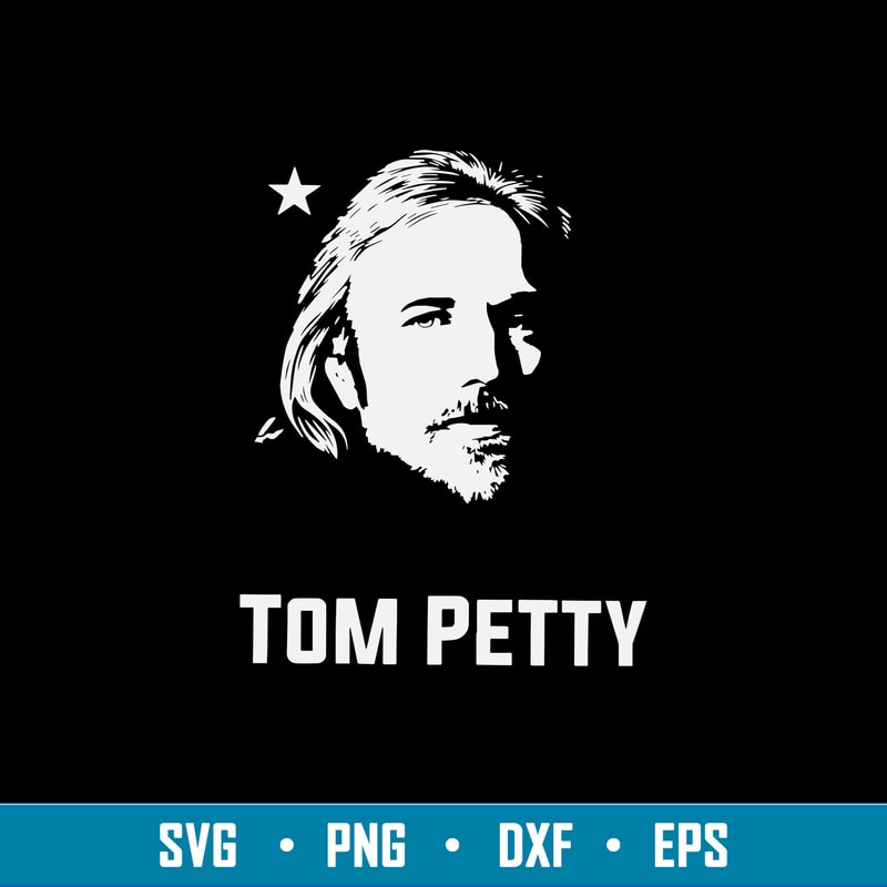 Tom Petty Half Face Svg, Tom Petty Svg, Png Dxf Eps File.jpg