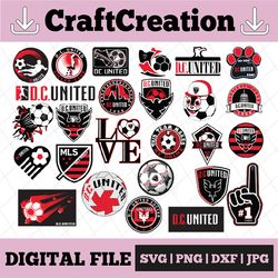 26 files mls logo dc united, dc united svg, vector dc united, clipart dc united, football kit dc united, svg, dxf, png,