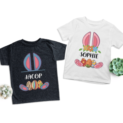 custom easter bunny shirt,personalized easter name shirt,cute bunny shirt,custom easter shirt,custom easter gift,custom