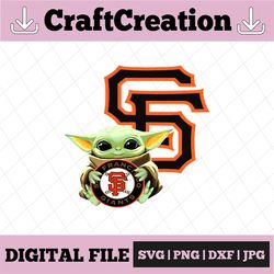 baby yoda with san francisco giants baseball png,  baby yoda mlb png, mlb png, sublimation ready, png files for sublimat