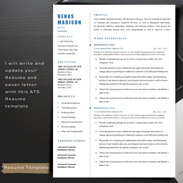 The professional resume revamp, resume update, clean resume - Inspire ...