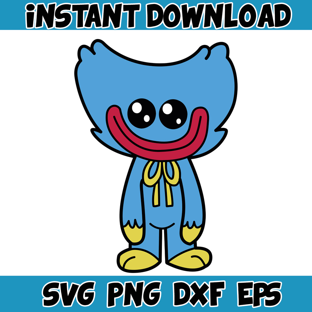 Gaming Svg, Huggy Wuggy svg, Kissy Missy fnf Poppy Playtime svg, Huggy Wuggy PNG Poppy, Poppy Playtime svg (1).jpg