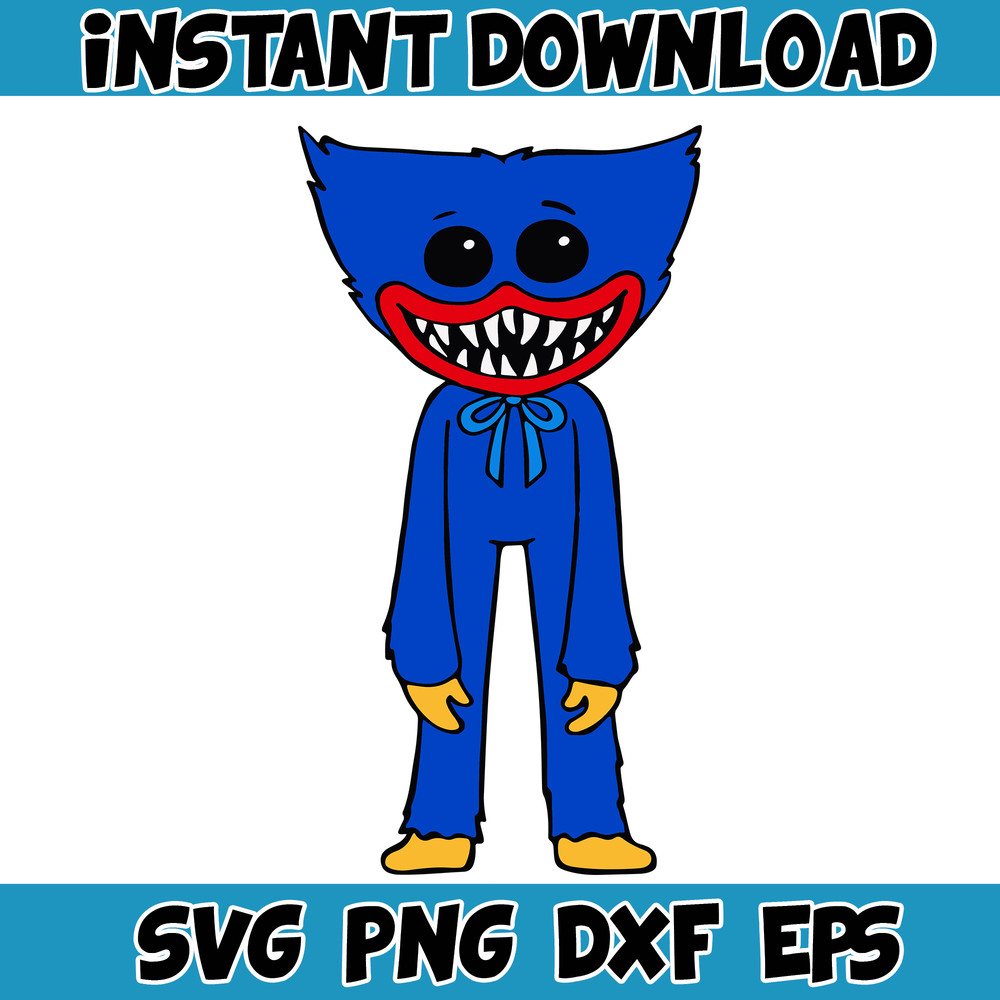Gaming Svg, Huggy Wuggy svg, Kissy Missy fnf Poppy Playtime svg, Huggy Wuggy PNG Poppy, Poppy Playtime svg (11).jpg