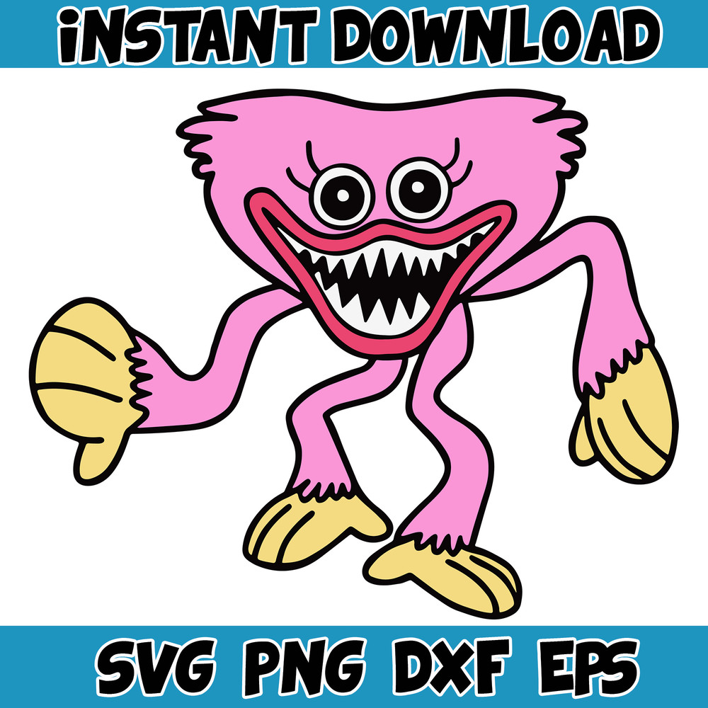 Gaming Svg, Huggy Wuggy svg, Kissy Missy fnf Poppy Playtime svg, Huggy Wuggy PNG Poppy, Poppy Playtime svg (12).jpg