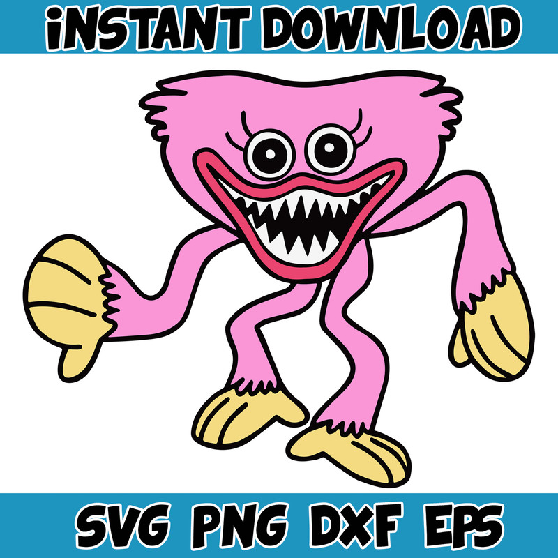 Gaming Svg, Huggy Wuggy svg, Kissy Missy fnf Poppy Playtime svg, Huggy Wuggy PNG Poppy, Poppy Playtime svg (12).jpg