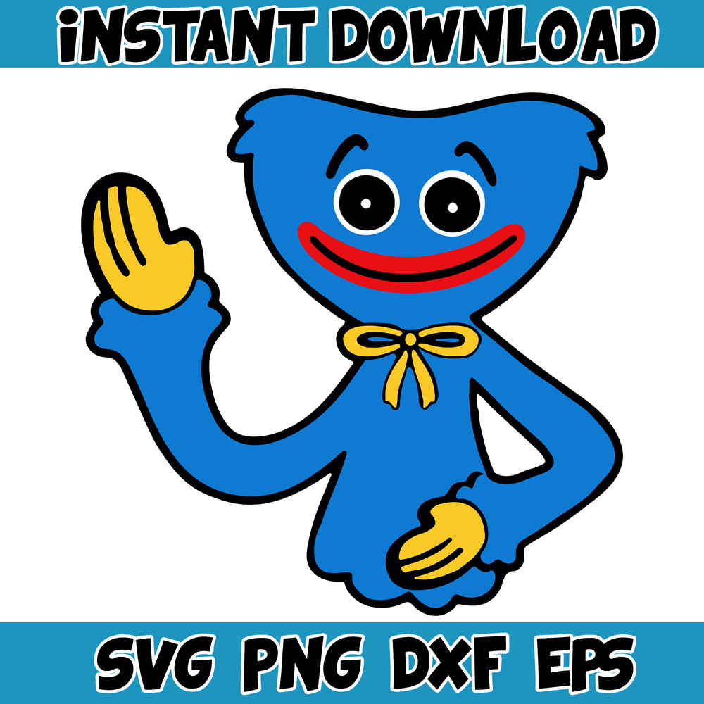 Gaming Svg, Huggy Wuggy svg, Kissy Missy fnf Poppy Playtime svg, Huggy Wuggy PNG Poppy, Poppy Playtime svg (19).jpg