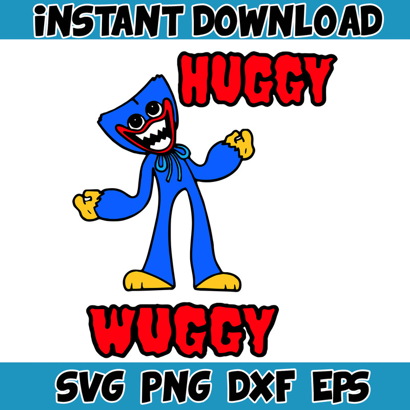 Gaming Svg, Huggy Wuggy svg, Kissy Missy fnf Poppy Playtime svg, Huggy Wuggy PNG Poppy, Poppy Playtime svg (22).jpg