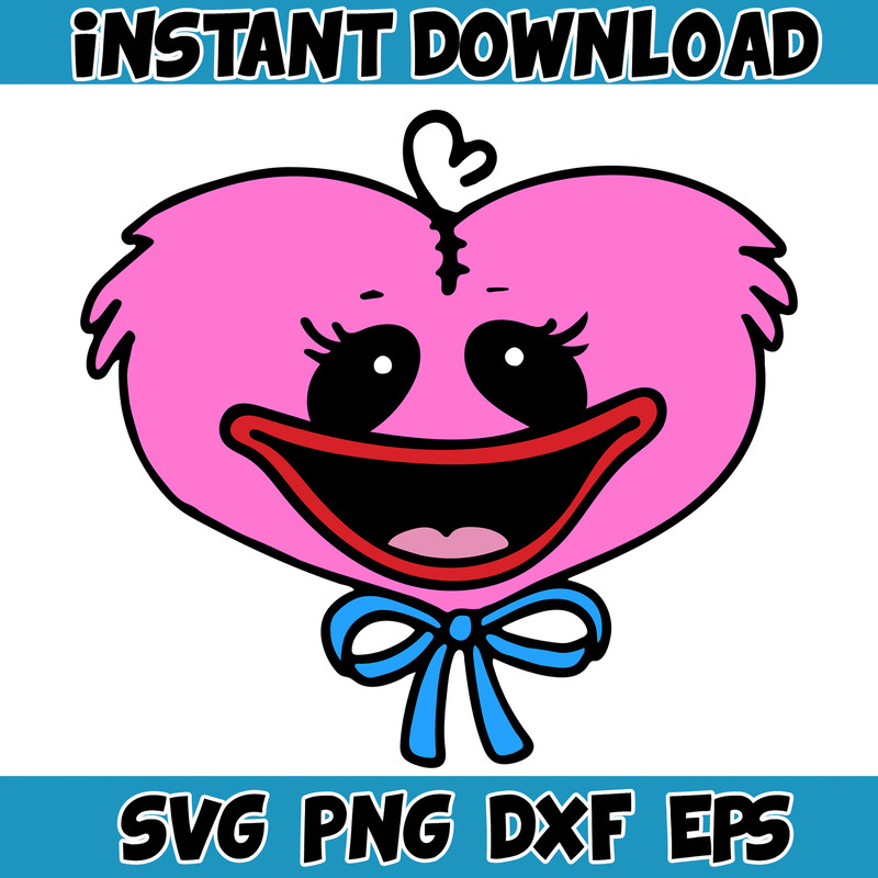 Gaming Svg, Huggy Wuggy svg, Kissy Missy fnf Poppy Playtime svg, Huggy Wuggy PNG Poppy, Poppy Playtime svg (23).jpg