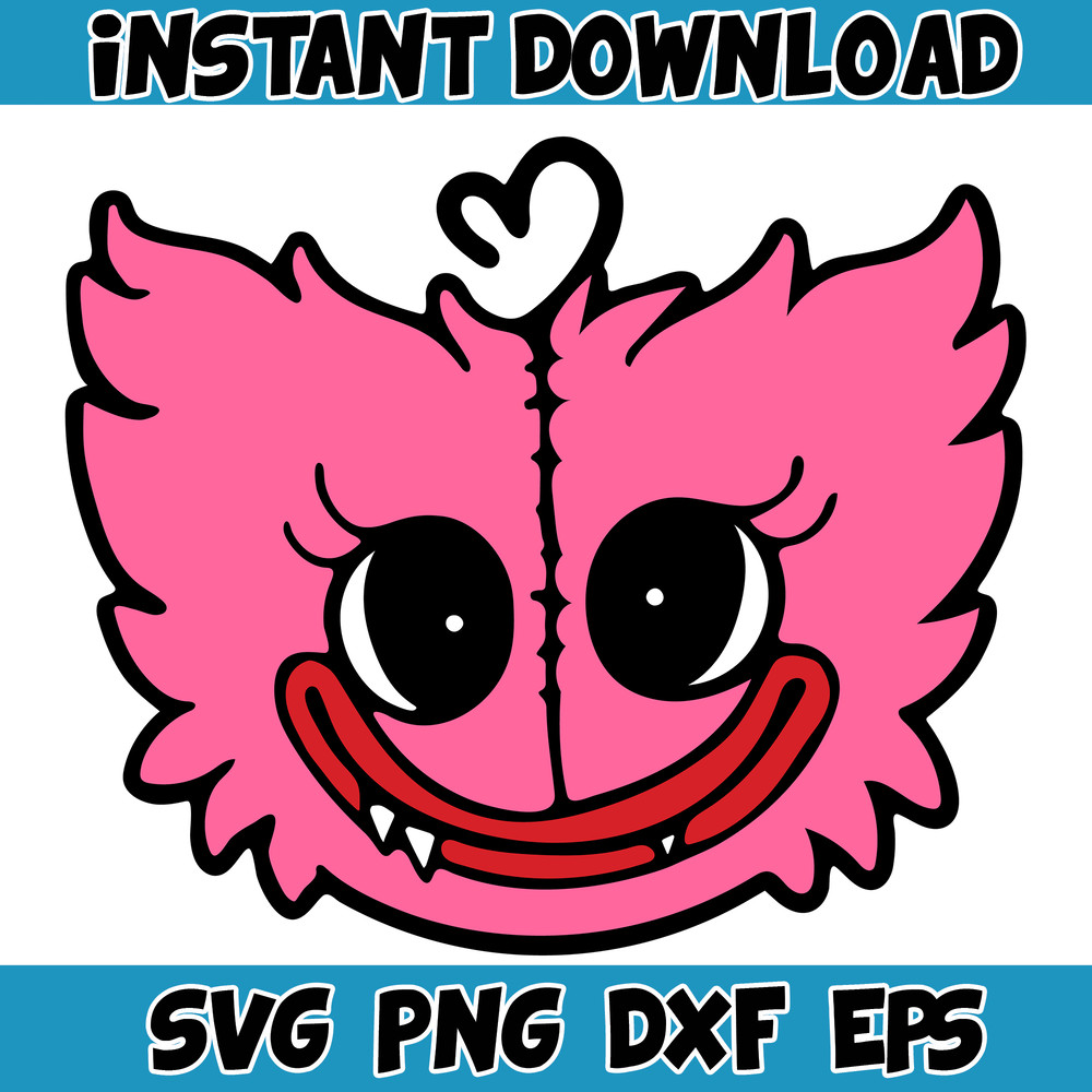 Gaming Svg, Huggy Wuggy svg, Kissy Missy fnf Poppy Playtime svg, Huggy Wuggy PNG Poppy, Poppy Playtime svg (28).jpg