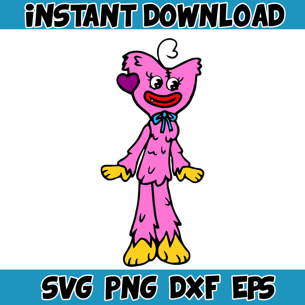 Gaming Svg, Huggy Wuggy svg, Kissy Missy fnf Poppy Playtime svg, Huggy Wuggy PNG Poppy, Poppy Playtime svg (33).jpg