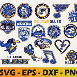 st-louis blues logo, bundle logo, svg, png, eps, dxf, hockey teams svg