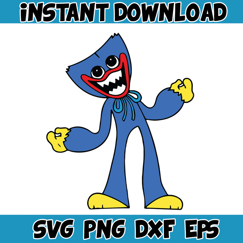 Gaming Svg, Huggy Wuggy svg, Kissy Missy fnf Poppy Playtime svg, Huggy Wuggy PNG Poppy, Poppy Playtime svg (44).jpg