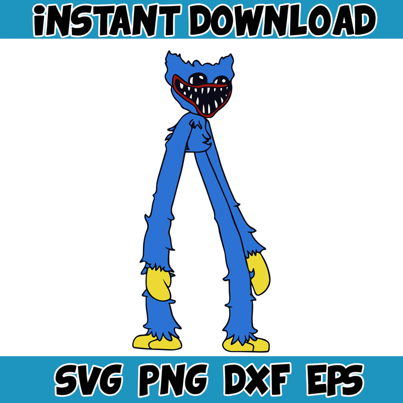 Gaming Svg, Huggy Wuggy svg, Kissy Missy fnf Poppy Playtime svg, Huggy Wuggy PNG Poppy, Poppy Playtime svg (8).jpg