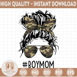 boy mom camo png - messy bun camo png - camouflage mom life png digital download bandana png, women glasses png, digital
