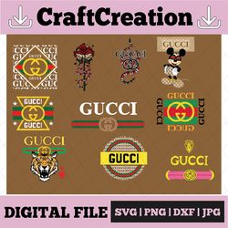 gucci bundle svg, gucci logo svg, gucci bundle svg, brand logo svg, fashion brand svg, fashion svg, logo bundle svg,
