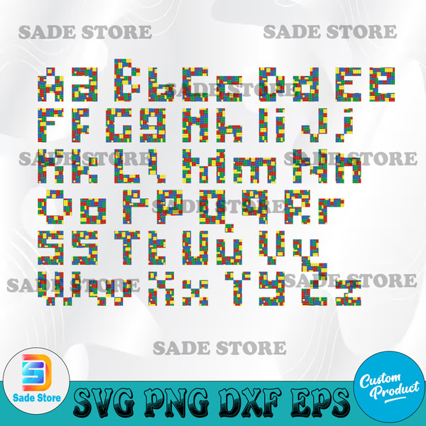 Kids Block Lettering Blocks Alphabet svg, Kids Letters Clip Art, Transparent svg, | Inspire ...