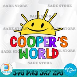 cooper's world svg, cricut, svg files, file for cricut, for silhouette, cut file, dxf, png, svg, digital download