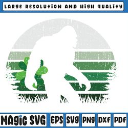 st patricks day bigfoot irish shamrock sasquatch clover leaf svg, st patricks day, digital download
