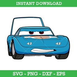 Strip Weathers Cars Svg, Lightning McQueen Svg, Disney Cars Svg, Png Dxf Eps Instant Download