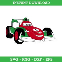 Francesco Bernoulli Svg, Lightning McQueen Svg, Pixar Cars Svg, Disney Cars Svg, Png Dxf Eps Instant Download