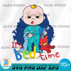 it's bed time svg, coco-melon birthday svg, custom family birthday, cricut, svg files, file for cricut, for silhouette