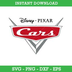 Pixar Cars Logo Svg, Disney Pixar Cars Svg, Lightning McQueen Cars Svg Disney Cars Svg, Png Dxf Eps Instant Download