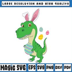 easter dinosaur  bunny easter basket stuffers svg, happy easter cut files, easter bunny, digital download