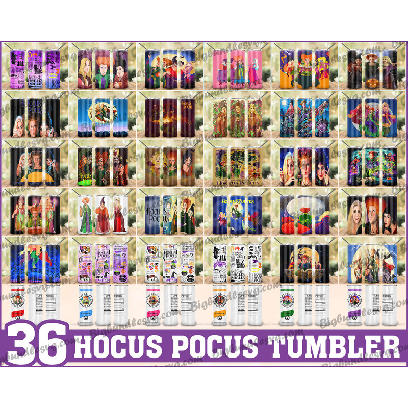 Hocus pocus Tumbler, hocus pocus PNG, Tumbler design, Digital download.jpg