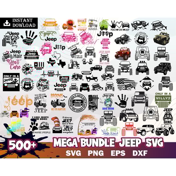 Jeep Mega Svg Bundle, jeep svg, Bundle svg, png, epf, dfx, D | Inspire ...