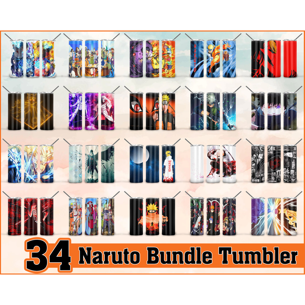 Naruto Tumbler, Naruto PNG, Tumbler design, Digital download.jpg