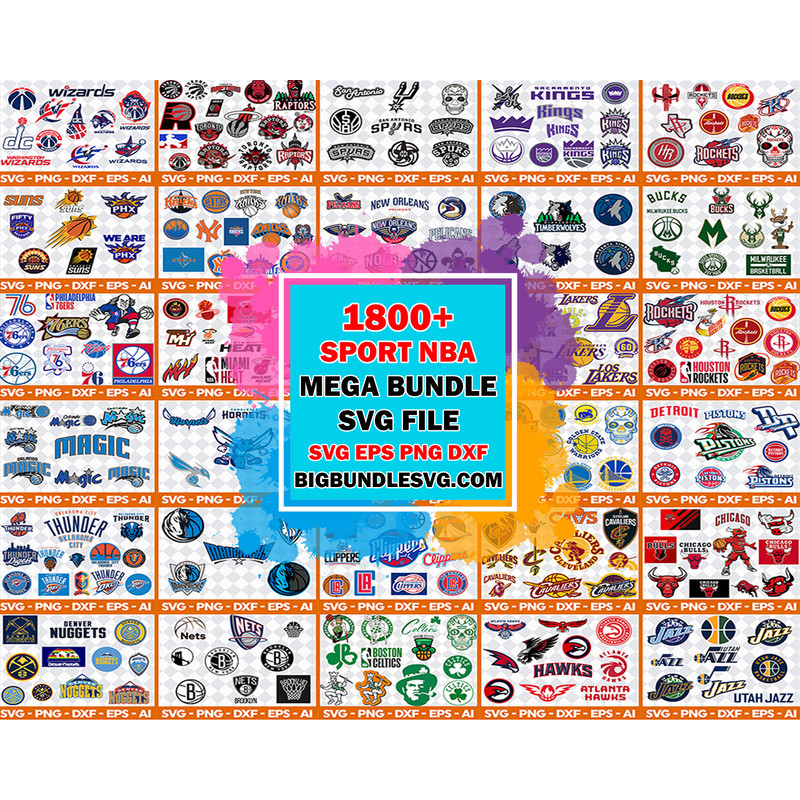 NBA SVG Bundle 1800 file NBA SVG, EPS, PNG, DXF for Cricut, Silhouette.jpg