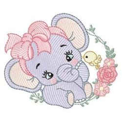 baby elephant homeembroiderybaby animals embroidery designs