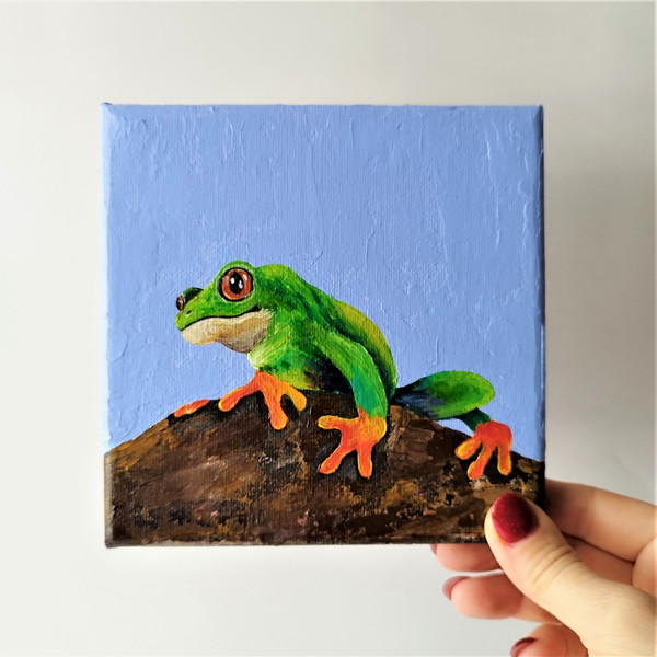 Animal-art-tree-frog-acrylic-painting-on-canvas-wall-decoration.jpg