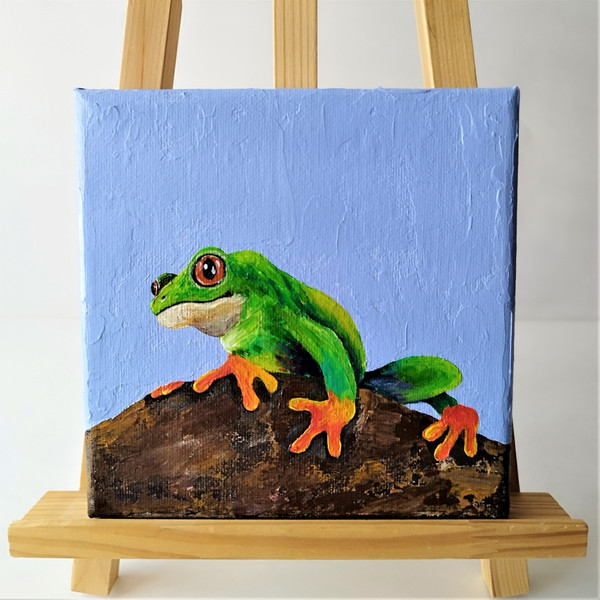Bright-multicolored-frog-acrylic-painting-impasto-art-wall-decor.jpg