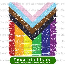 lgbt pride month svg, pride flag svg, progress pride svg, lgbt flag svg, rainbow flag svg, eps, dxf, png