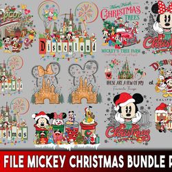 13 file mickey christmas png, mega bundle mickey christmas png, for cricut, digital, file cut, instant download