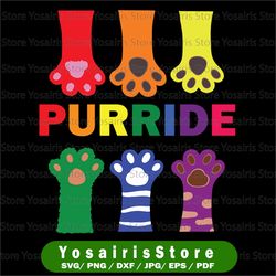 purride svg, funny cat lovers svg, purride gay pride cat svg, lgbt svg, rainbow pride svg, lesbian svg, lgbtq