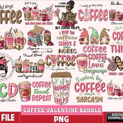 20 file coffee valentine bundle png, valentine day png bundle, for cricut, digital, file cut, instant download
