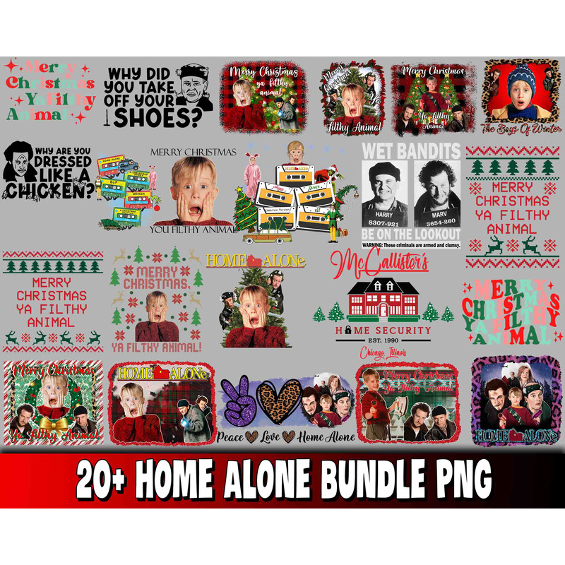 20+ Home Alone Bundle PNG.jpg