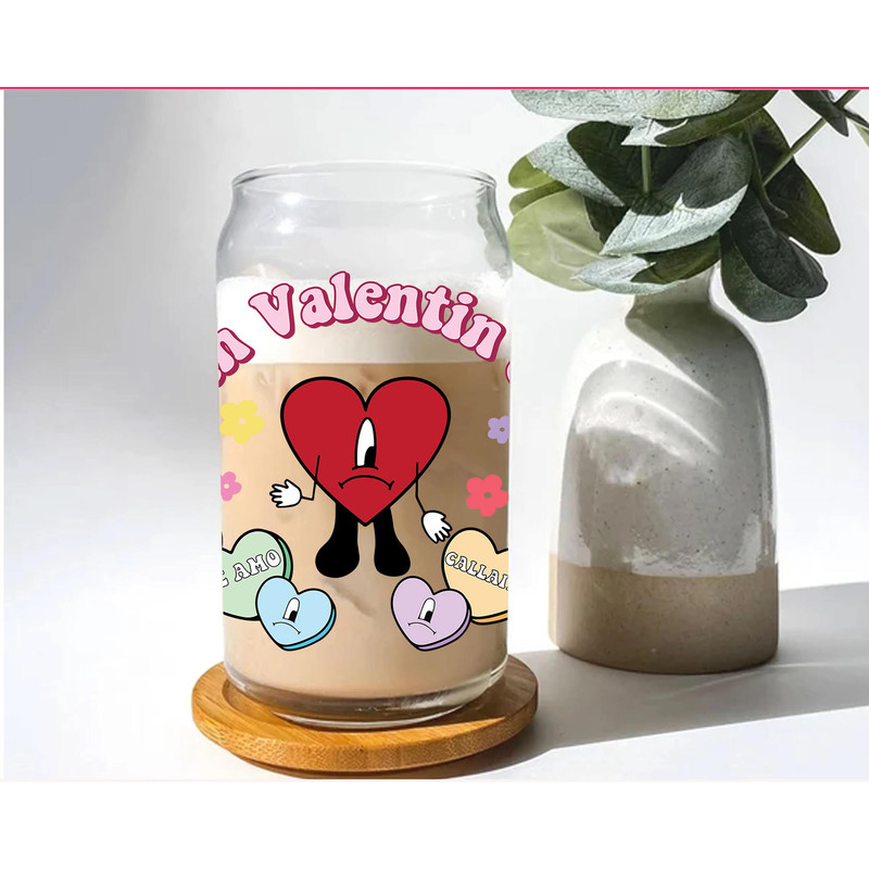 25+ Valentine Bad Bunny Glass Can Wrap Png Bundle, Happy Valentine 16oz Libbey Glass Wrap 1.jpg