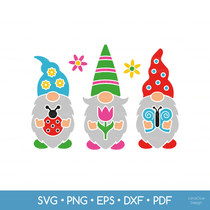 gnomes with spring design