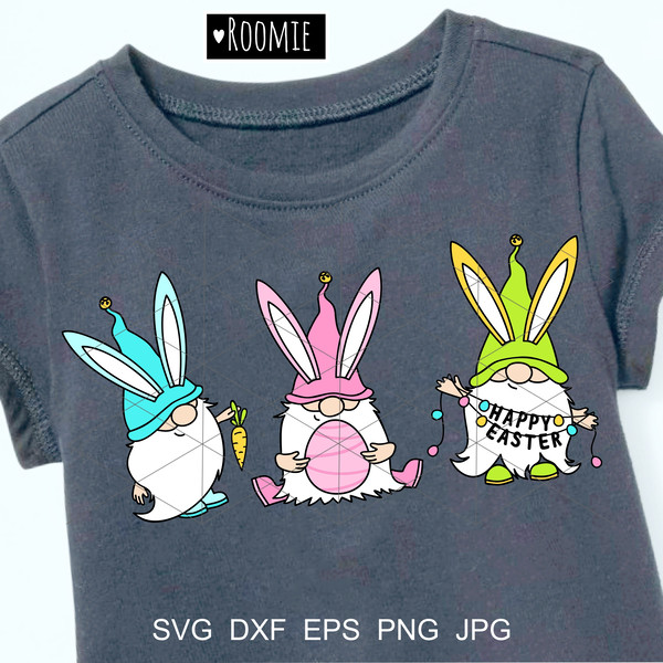 Easter Gnomes Bunnies Pastel Colors Shirt design.jpg