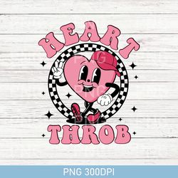 retro heart throb png, retro valentine png, kids valentine png, mini valentine png, groovy valentine png, trendy vday