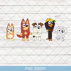retro friends bluey png, bluey cartoon png, friends of bluey, animation fans top, friends bluey png, bluey cartoon png