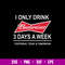 I Only Drink Budweiser 3 Days A Week Yesterday, Today _ Tomorrow Svg, Png Dxf Eps File.jpg