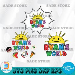 ryan's world design svg, character ryan's world svg, cartoon svg, supper girl svg, file for cricut, png, svg, digital